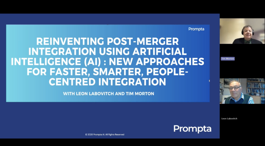 Reinventing Post-Merger Integration with AI: Faster, Smarter, More Human